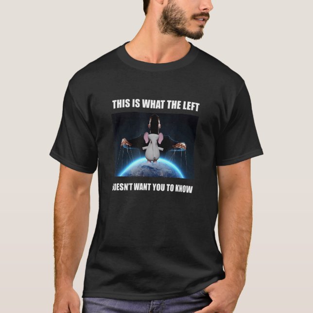 Noo den Lämnat Konstigen Memorial Ironic Dumb Prog T Shirt (Framsida)