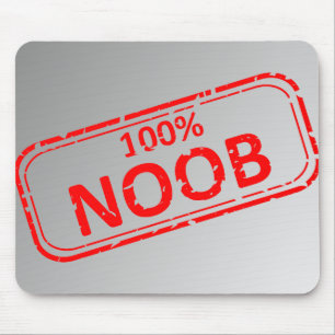 Noob Gummi-frimärke 100% Mousepad Musmatta