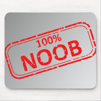 Noob Gummi-frimärke 100% Mousepad Musmatta