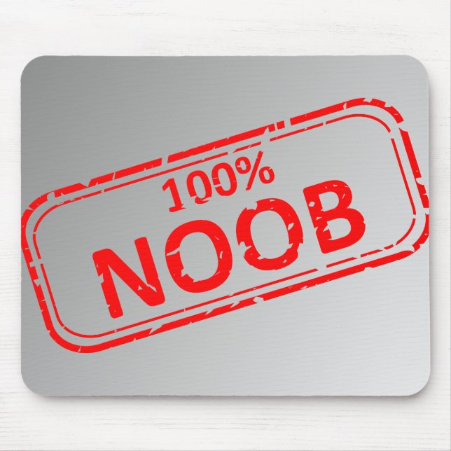 Noob Gummi-frimärke 100% Mousepad Musmatta (Framsidan)