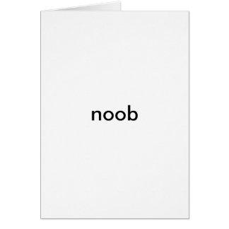 noob hälsningskort