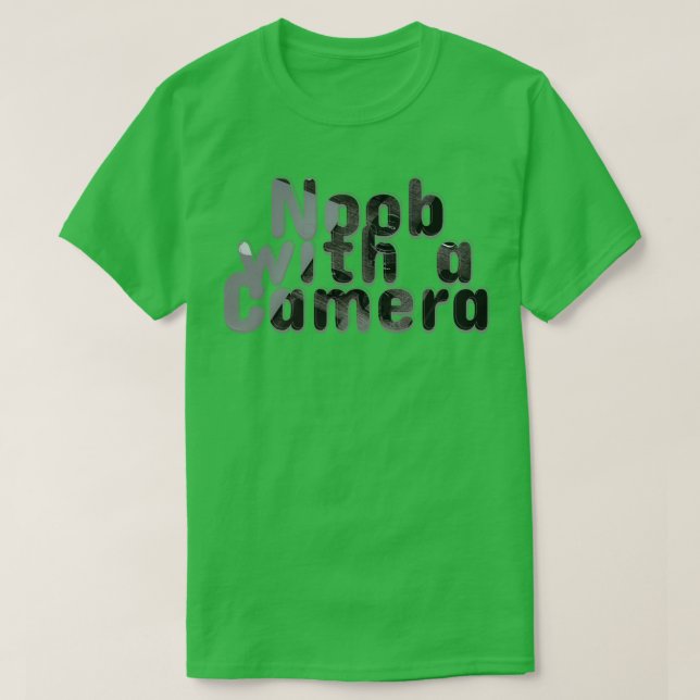 Noob med kamera t shirt (Design framsida)