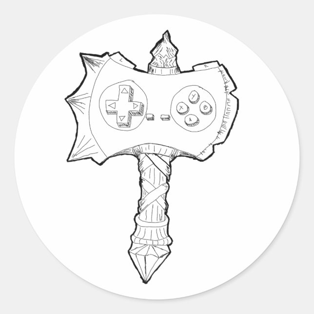 Noob-skiktet! Runt Klistermärke (Framsida)