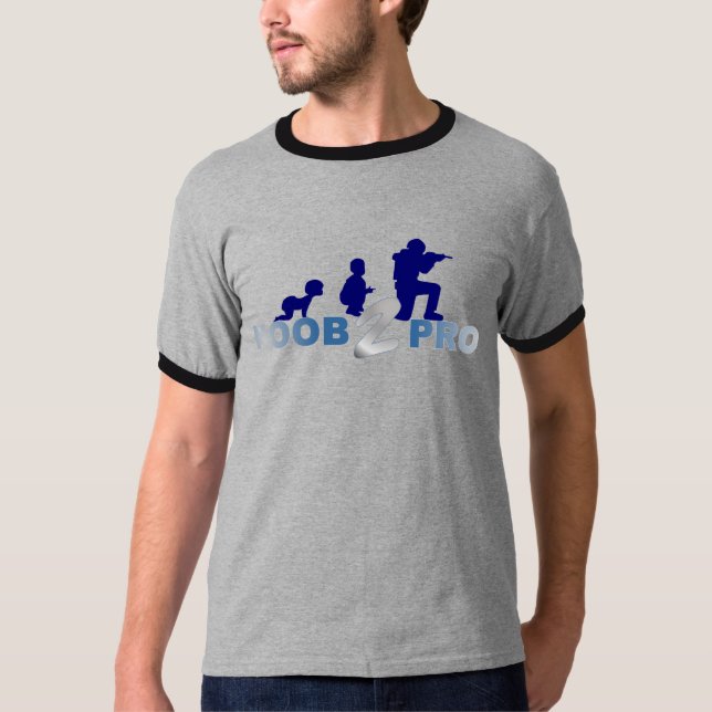 NOOB till PRO skjortan Tee (Framsida)
