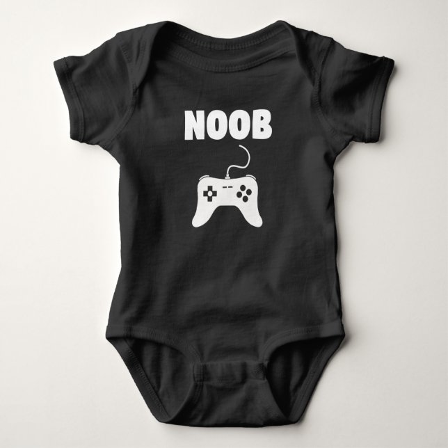 Noob videospelkontrollant t shirt (Framsida)