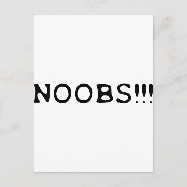 NOOBS!!!! ikon Vykort (Framsida)
