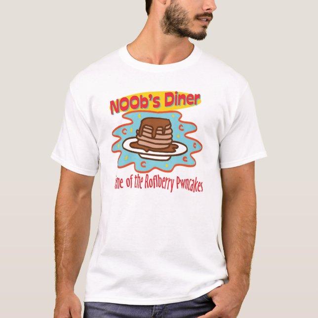 Noobs middag tee shirt (Framsida)