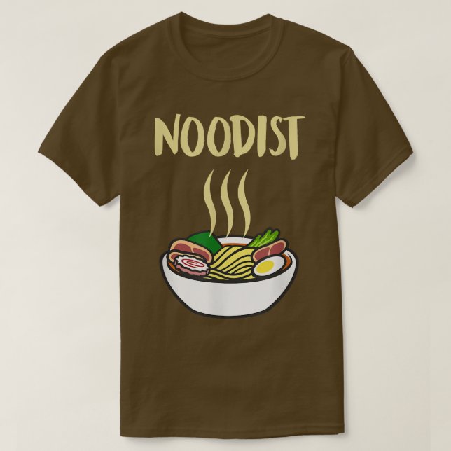 Noodist Ramen Funny Noodle Foodie Longtärmades Gif T Shirt (Design framsida)