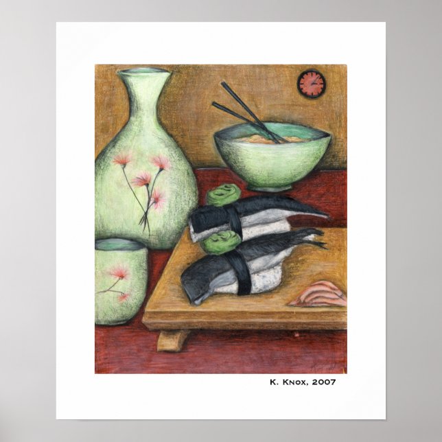 Noodlar och fiske poster (Framsidan)