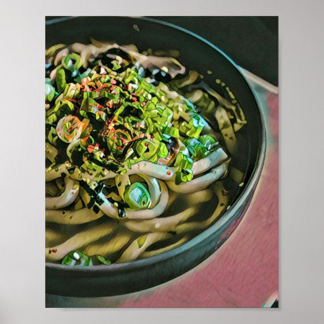 Noodle älskare design poster (Framsidan)