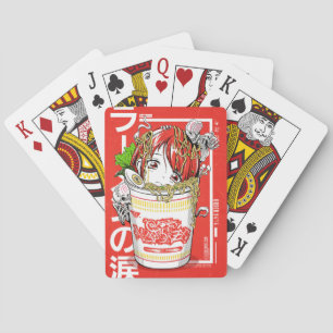 Noodle Anime Girl Card Casinokort