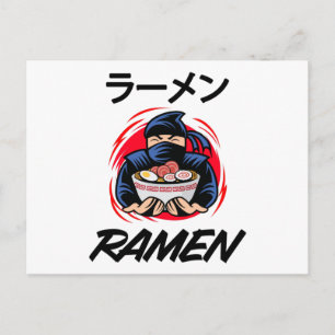 Noodle Anime Manga Roligt Söt Japan Otaku Ninja Vykort