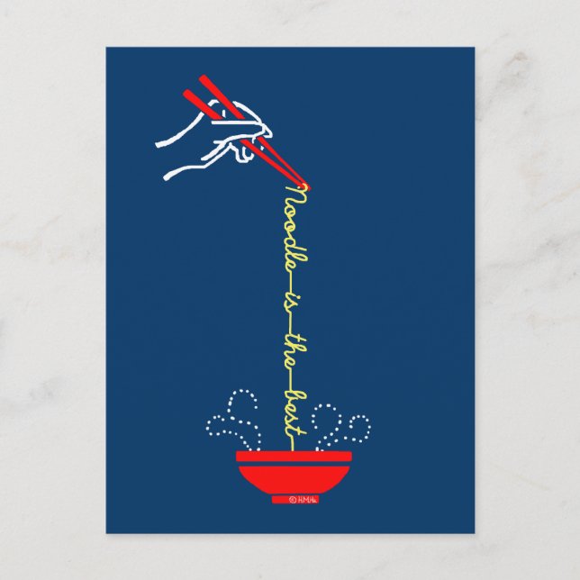 Noodle är bäst vykort (Framsida)