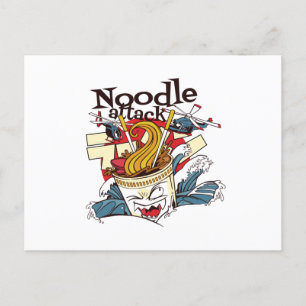 Noodle-attack Vykort