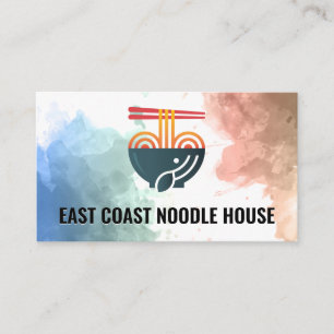 Noodle Bowl och Chopsticks CUISINE Lojalitetskort