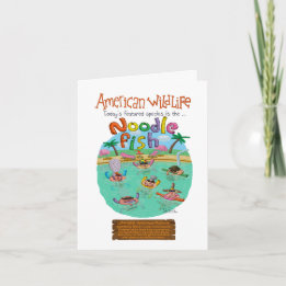 Noodle Fish Grattis på födelsedagen! Kort