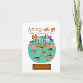 Noodle Fish Grattis på födelsedagen! Kort