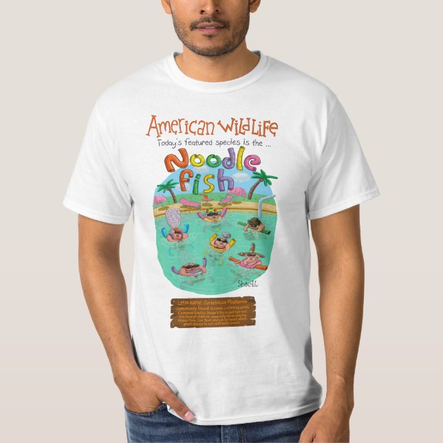 Noodle Fish T Shirt (Framsida)
