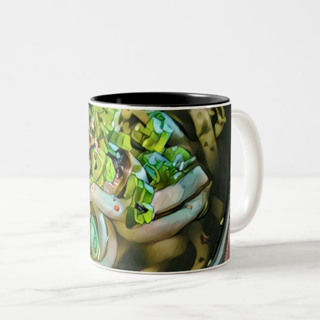 Noodle lover design Två-Tonad mugg (Framsida höger)