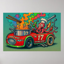 Noodle Nuke (Ramen Rocket) Poster