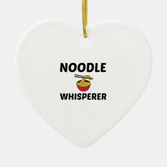 NOODLE WHISPERER JULGRANSPRYDNAD KERAMIK (Framsidan)