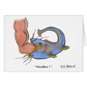Noodlers 1 hälsningskort