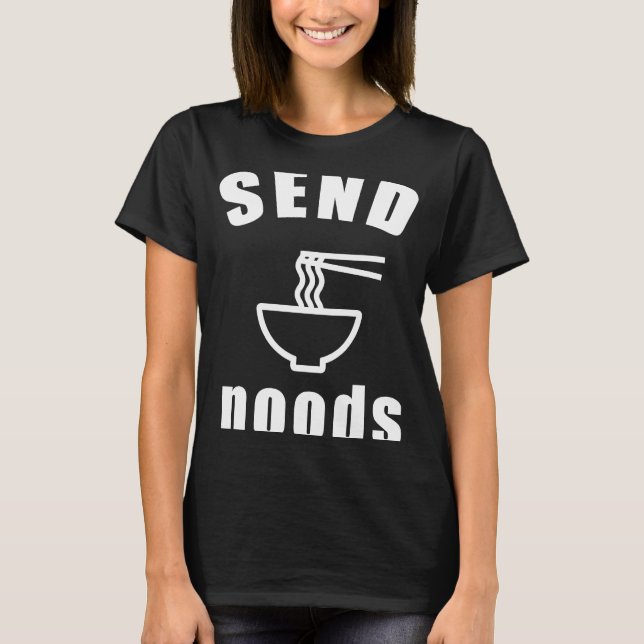 Noodles Costume Outfit Send Noods T Shirt (Framsida)