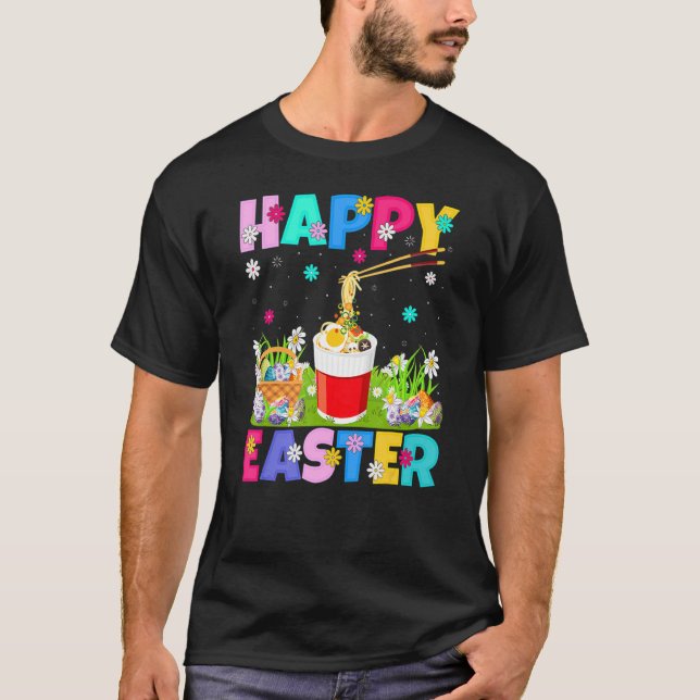 Noodles Glad påsk Bunny Kopp Noodles Påsk Sol T Shirt (Framsida)