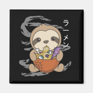 Noodles japanska noodles Halloween Sloth Ramen Mag Magnet