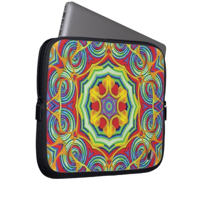 Noodles Kaleidoscope Laptop sleeve (Framsidan Höger)