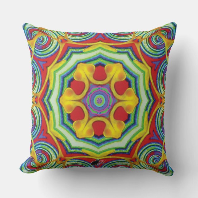 Noodles Kaleidoscope Pillow Kudde (Framsida)