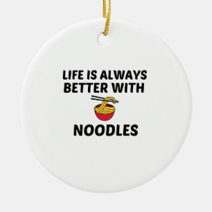 NOODLES LIV BÄTTRE JULGRANSPRYDNAD KERAMIK