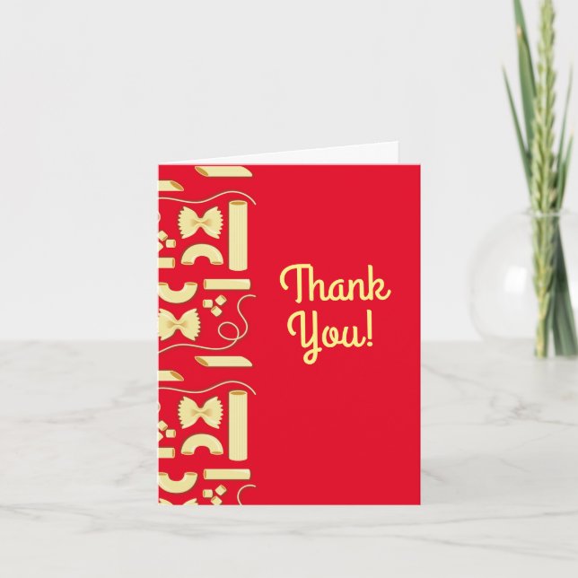 Noodles Pasta Kid 1st Birthday Party Italia Kort (Framsida)