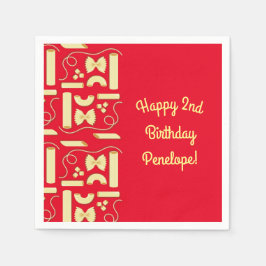 Noodles Pasta Kid 1st Birthday Party Italia Pappersservett