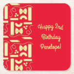 Noodles Pasta Kid 1st Birthday Party Italia Underlägg Papper Kvadrat<br><div class="desc">Ovärdiga noodlar och pasta, färgstarka, söta födelsedagsbjudanden är perfekt för ett barn som kärlek italiensk mat på sin första födelsedag firande! Anpassa texten för att göra den till en egen. Det moderna synsättet och känslan är det perfekt sättet att fira din lilla som kärlek nudlar och pasta på sin första...</div>