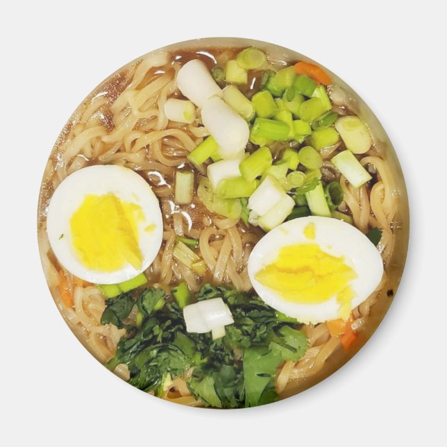 Noodles, Ramen Funny Soppa Photo Magnet (Framsidan)
