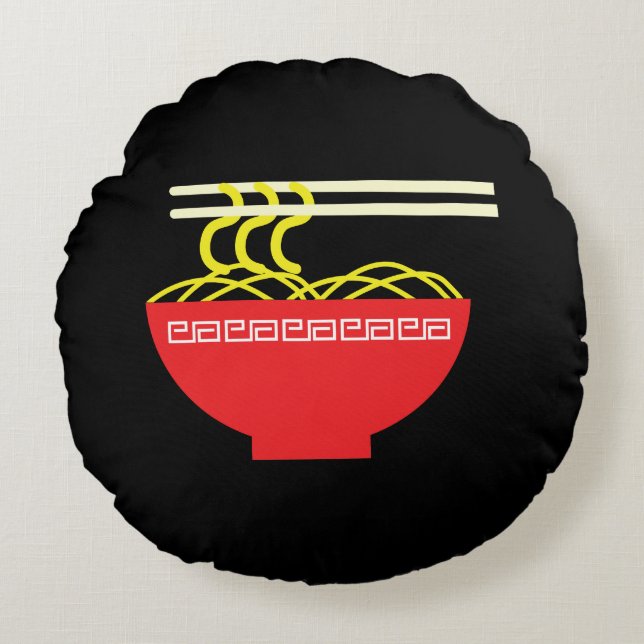 Noodles Rund Kudde (Framsidan)