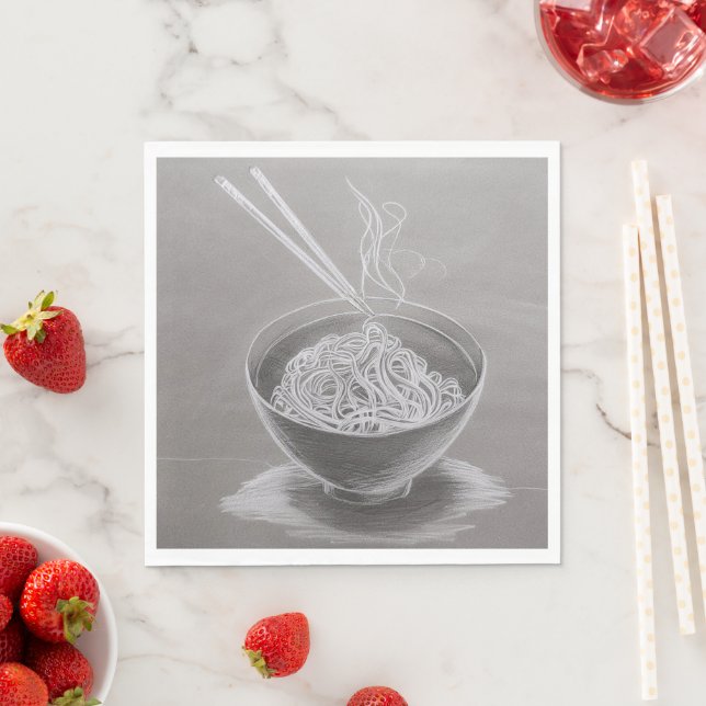 Noodles - Standard Luncheon Papper Napkins Pappersservett (Insitu)