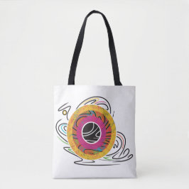 Noodling a Doodle Abstrakt Tote Bag - leilines Tygkasse