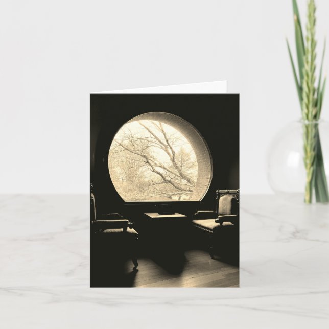 Nookkort för kastfönster tack kort (Framsida)