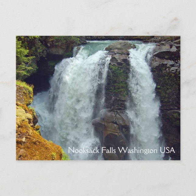 Nooksack Falls i Washington Vykort (Framsida)