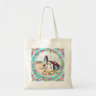 Noon Lighthouse tote bag Tygkasse