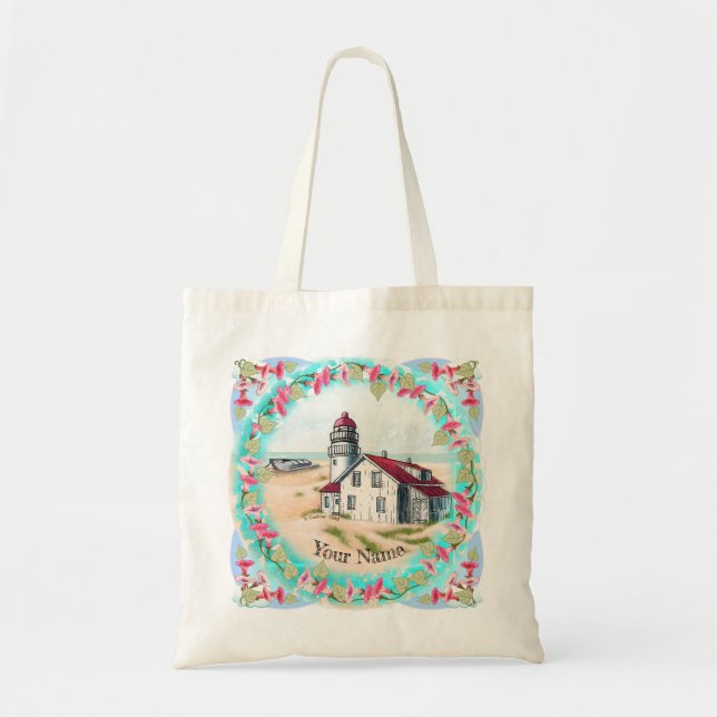 Noon Lighthouse tote bag Tygkasse (Framsidan)