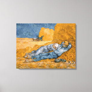Noon - Vila från arbete av Vincent Van Gogh Canvastryck