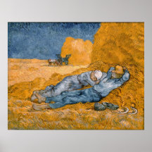 Noon - Vila från arbete av Vincent Van Gogh