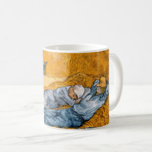 Noon, vila från Vincent Van Goghs arbete Kaffemugg