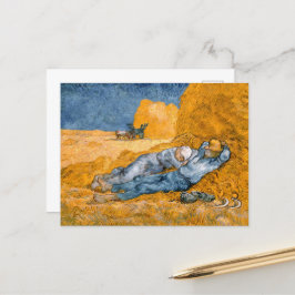 Noon, vila från Vincent Van Goghs arbete Vykort