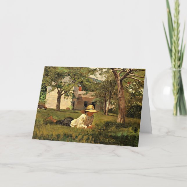 Nooning av Winslow Homer Kort (Framsida)