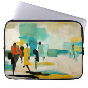 Noontide Vibrance – Abstrakt Figurer Laptop Fodral
