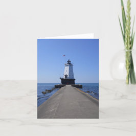 NoordPierhead Lighthouse Blank-mappat kort